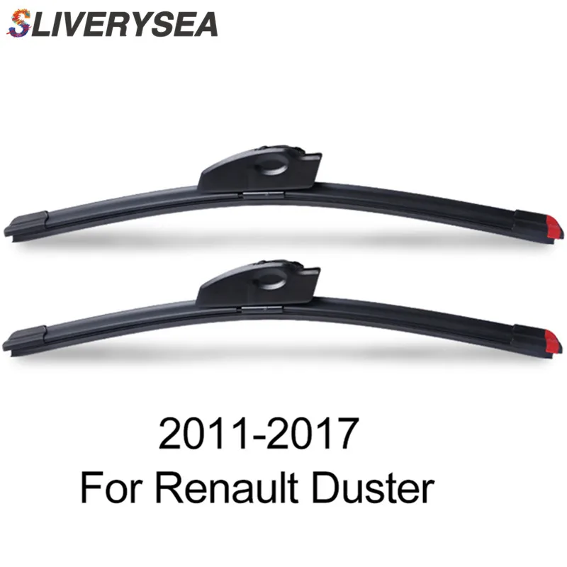 

SLIVERYSEA Replace Wiper Blade for Renault Duster 2011-2017 Silicone Rubber Windshield Windscreen Wiper Auto Car Accessories