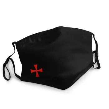 

Knights Templar Cross Non-Disposable Mouth Face Mask Pattern Anti Dust Protection Cover Respirator