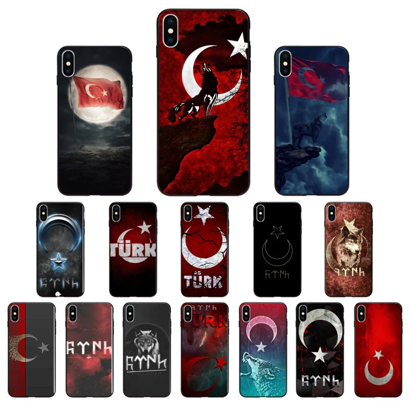 Чехол для телефона MaiYaCa с флагом Турции Анталья Мустафа волка Apple iPhone 8 7 6 6S Plus X XS MAX