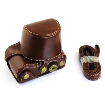 

PU Leather Cover Body Protective Practical Waterproof Anti Shake Camera Case Durable Drop Resistance Lightweight For Sony A6000