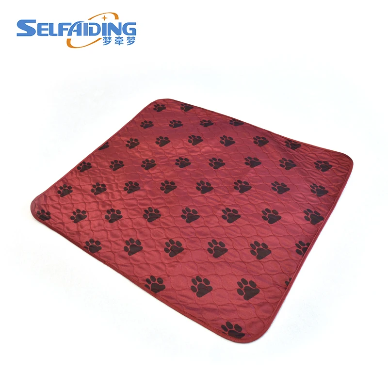 Многоразовый коврик для обучения домашних животных, коврик для тренировки собак, водонепроницаемые и моющиеся красные прокладки