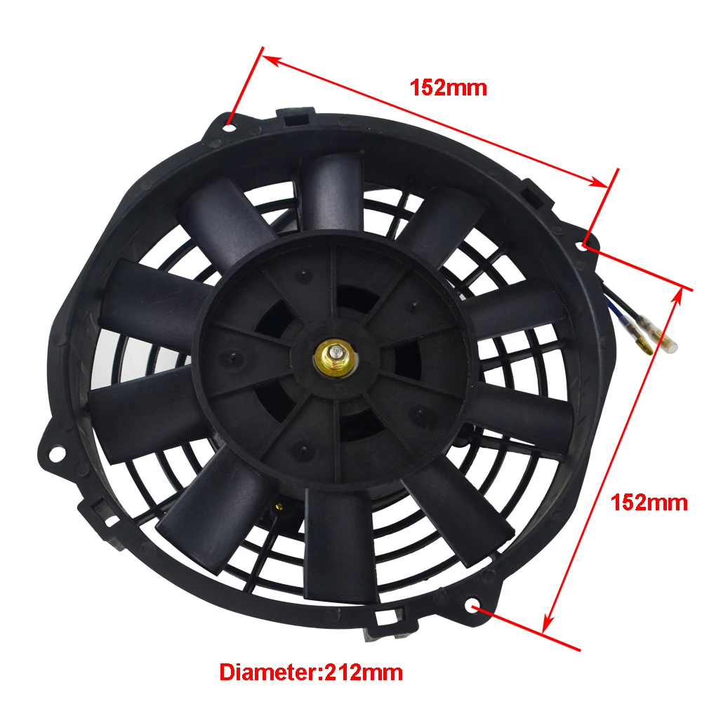 VR-7 Inch Universal 12V 80W Slim Reversible Electric Radiator AUTO FAN Push Pull With mounting kit Type I 7" VR-FANI7 electric fan car fan