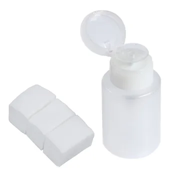 

900X Lint Free Nail Art Wipes Acrylic Gel Tips Remover & PUMP BOTTLE Solvent LIQUID NAIL ART 150ML