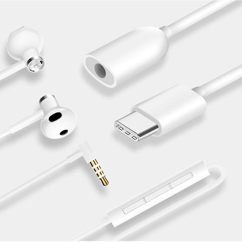 XIAOMI usb type-C до 3,5 мм разъем для наушников AUX аудио кабель адаптер для samsung LG Nexus Oneplus Nokia huawei type C смартфонов