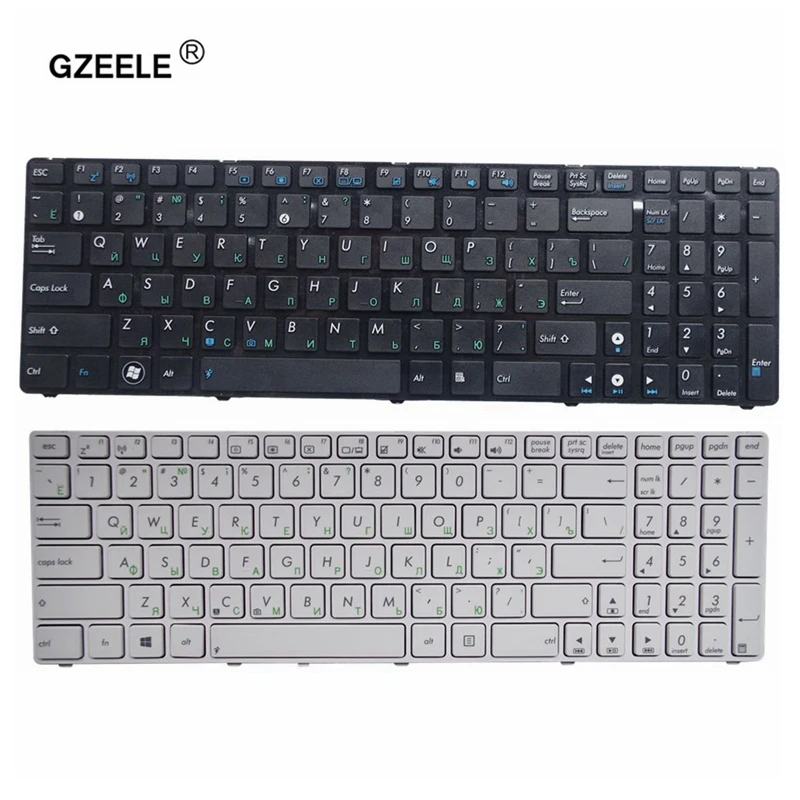 

Клавиатура GZEELE для ноутбука ASUS, Черная