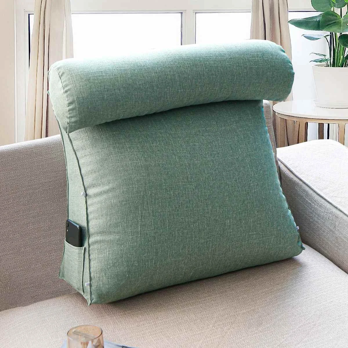 Coussin de lit confortable et doux, appui-dos à grande cale, coussin de  soutien pour la lecture, le canapé, la chaise longue