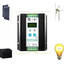 Уличный светильник ветро-солнечной гибридной системы контроллер заряда 300w 500w 600w 800w 1000w 1200w 12v 24v ветряной генератор