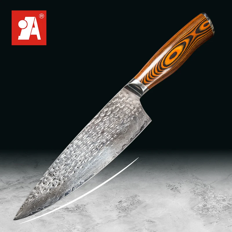 

A BRAND Kitchen Knives Japanese 8 Inch Damascus Steel Chef Knife Meet Slicing Vegetable Cutting kitchen tools Kitchen Tools Gift