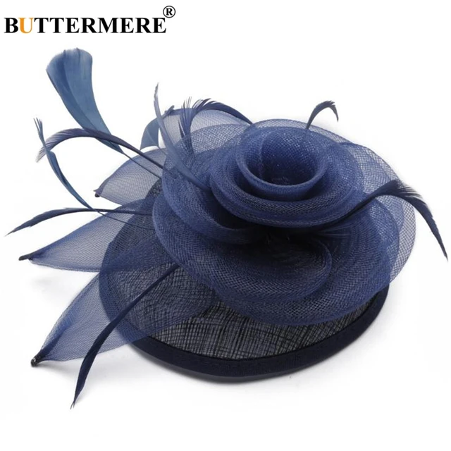 Buttermere Linen Fedoras Hat Women Navy 