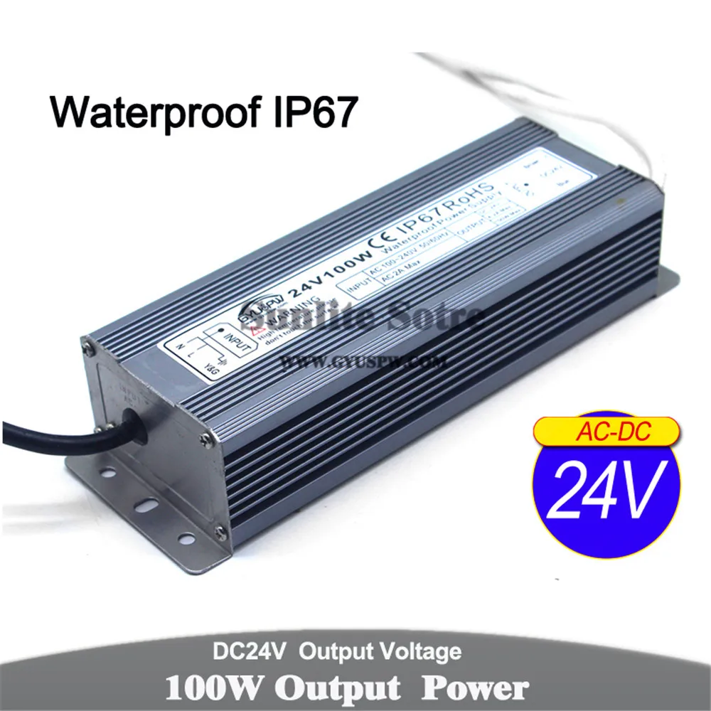 IP 67 блок питания DC12V DC24V 24 Вт 60 Вт 72 Вт 100 Вт 120 Вт 150 Вт 200 Вт 250 Вт 300 Вт 350 Вт осветительные трансформаторы ac220в для наружного SMPS