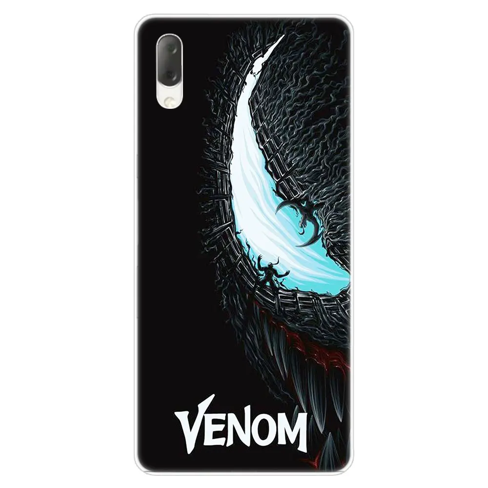 Venom Marvel Мода жесткий чехол для Sony Xperia L1 L2 L3 X XA XA1 XA2 XA3 ультра 10 плюс E5 XZ XZ1 XZ2 компактный XZ3 XZ5 2 20 крышка