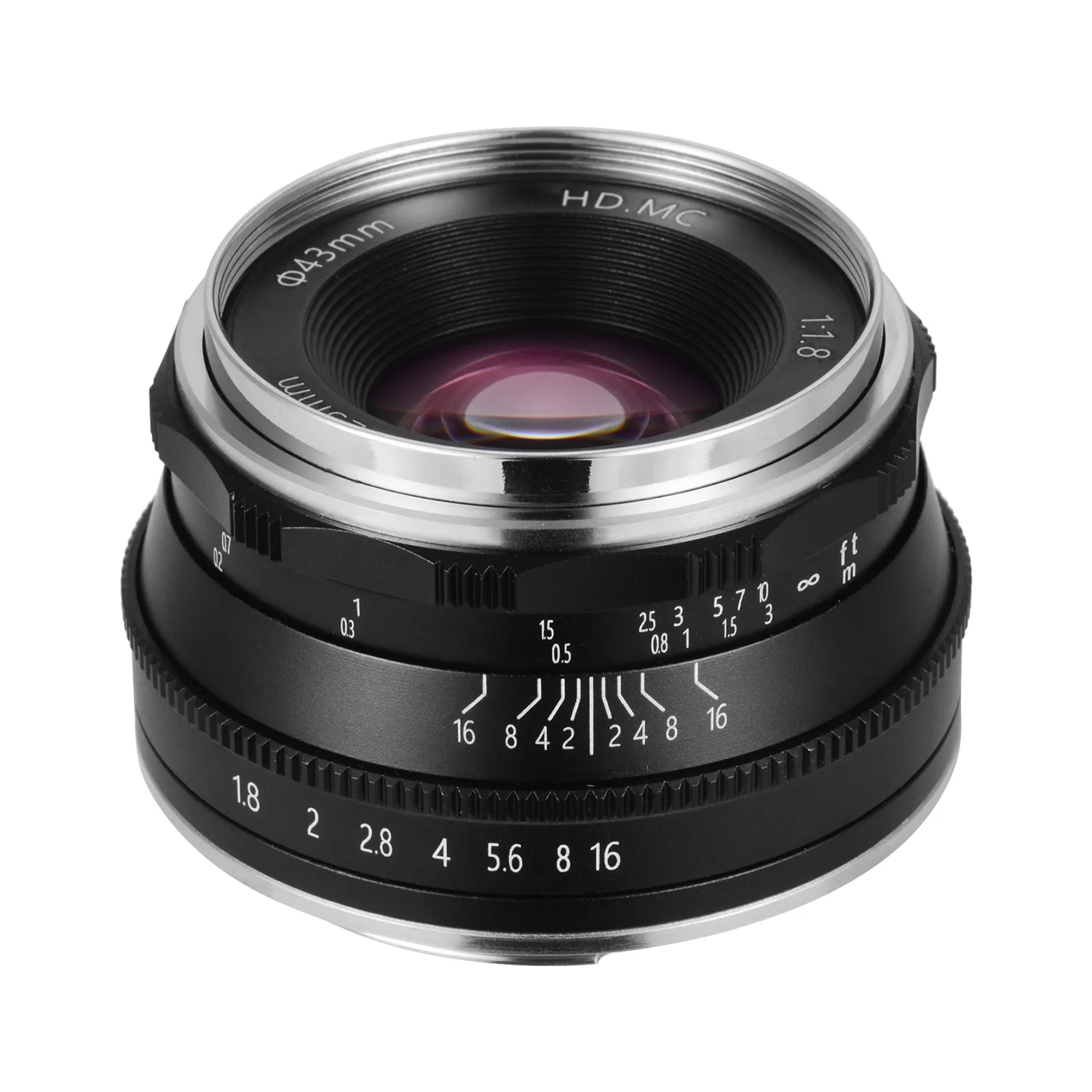 Объектив Andoer 25 мм F1.8 с ручной фокусировкой и большой диафрагмой совместимый Fuji FX