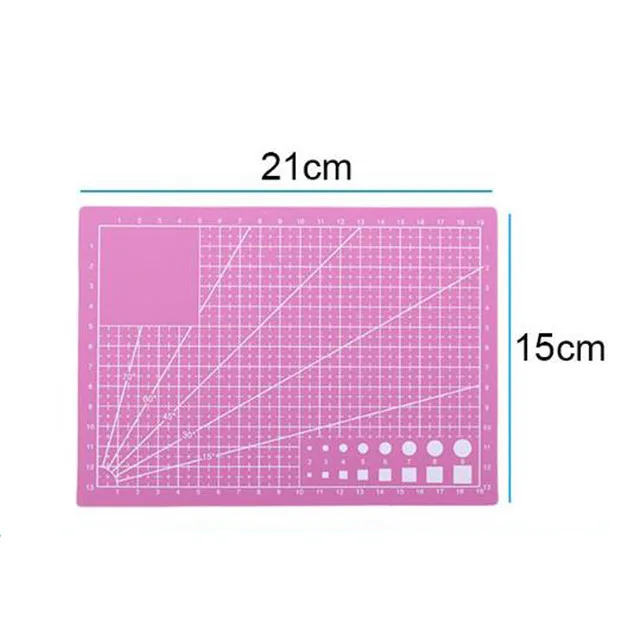 A5 Pink Профессиональный A3 A5 коврик для резки ПВХ двухсторонний самовосhealing вающийся нескользящий DIY разделочная доска лоскутный коврик тканевый бумажный инструмент - Цвет: A5 Pink