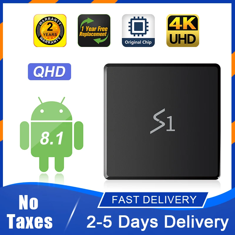 

4K QHD Android 9.0 TV Box Leadcool S1 RK3229 2.4G Wifi 100MLan Support FHD QHD HDR Smart TV Box Leadcool S1 QHD Set Top Box