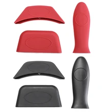 1 компл. Силиконовый держатель с горячей ручкой Нескользящая чугунная сковорода сковороды сковорода MF