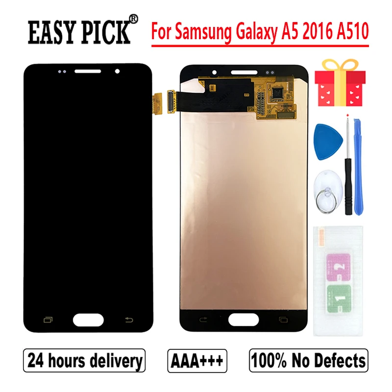 Для Samsung Galaxy A5 2016 A510 A510F A510M A5108 A510L A510Y A510F/DS ЖК-дисплей сенсорный экран дигитайзер