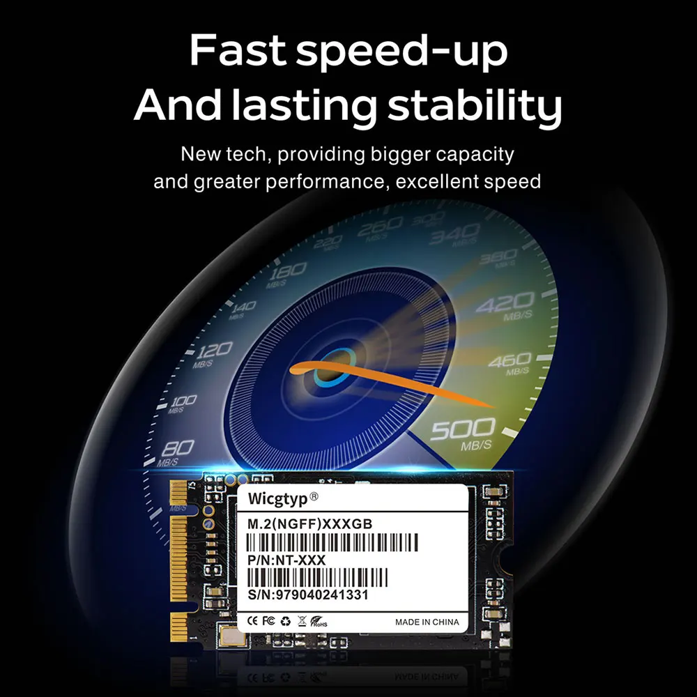 Wicgtyp m.2 SATA NGFF 42*22 SSD 128 ГБ 256 512 ТБ Mini Pcie твердотельный накопитель для Thinkpad E531 S5 T440S