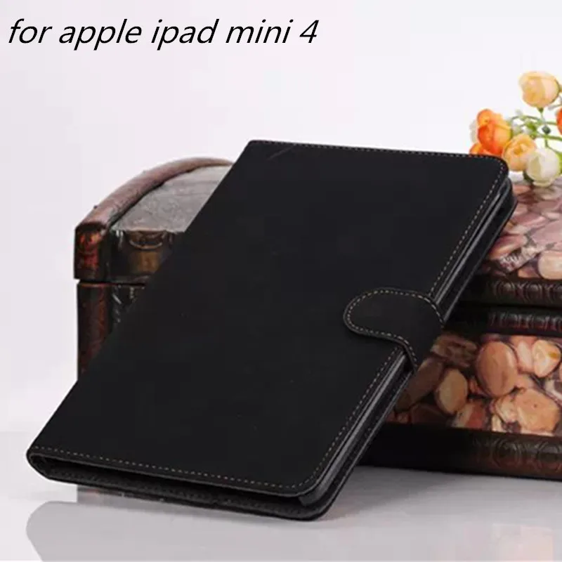 

freeshipping 2015 New hot sell case for apple ipad mini4 retro pu leather case cover for ipad mini 4 mini4 Retina case wholesale