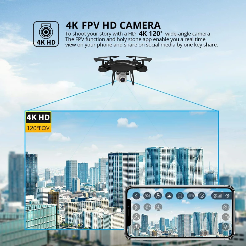 Najtaniej GPS 4K Drone kwadrokopter z kamerą wysoki chwyt długi czas latać helikopter rc FPV Dron Quadrocopter VS E58 SG907 E520