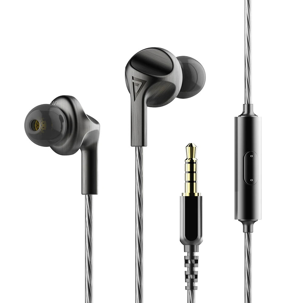 Оригинальные металлические наушники вкладыши AUGLAMOUR F200 HIFI DJ 10 мм графеновые