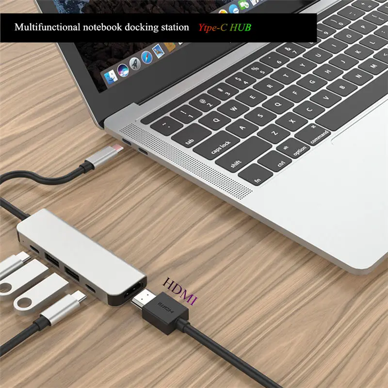 Концентратор USB C концентратор 3 0 Разветвитель Type Порт Thunderbolt с концентратором Для