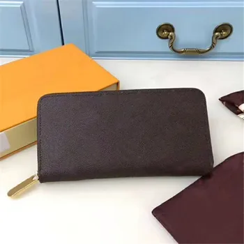 

HOT Classic Fashion Zipper Purse High-quality genuine leather Man/women’s Wallet Famous design of men's ZlPPY 0RGANlZER wallet