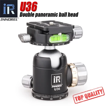 

INNOREL U36 36mm Double panoramic camera ball head with ARCA-SWISS heavy duty 720°tripod head for DSLR Manfrotto Gitzo 20kg load
