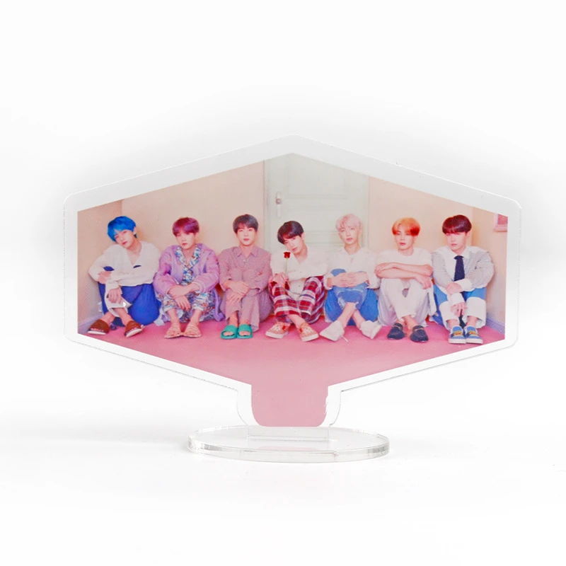 Kpop bangtan мальчики картина Стенд на стол карта душа persona альбом акриловый прозрачный стоячий хорошее качество