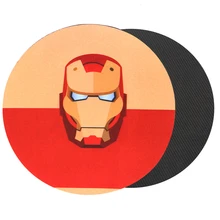 Round Shaped Gaming Mouse Pad Mat For Office Iron Man Captain America Cute Pig Cat Rabbit Penguin Flamingo Smiley Face Mouse Pad