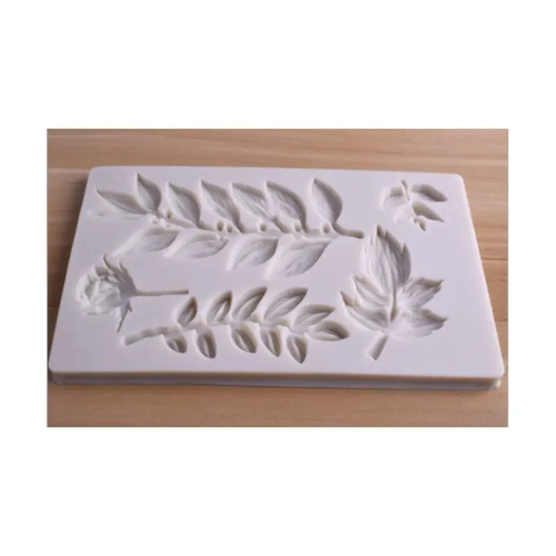 Rose Flower Leaf Silicone Mold Fondant Cake Decorating Fondant Chocolate Mould