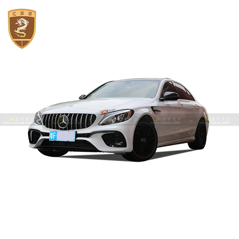 

CSSYL эксклюзивная поставка W205 C65 PUR передний бампер для Benz C Class Change C65s PUR материал передний бампер детали украшение 00322
