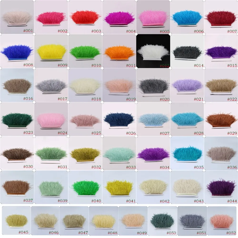 10-15cm鸵鸟毛布边 2