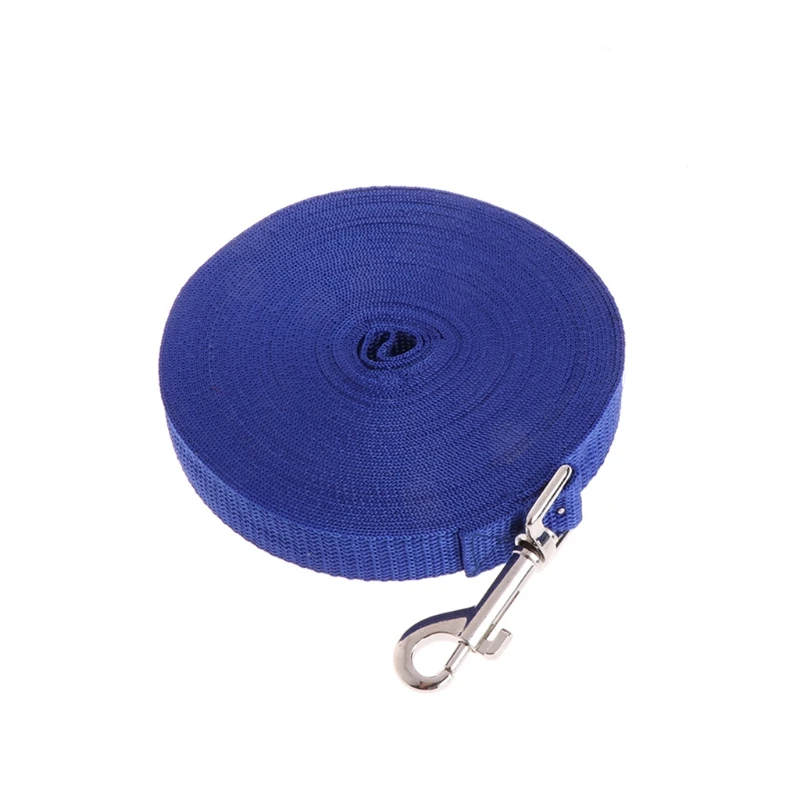 Pet Dog Lead Leash Long Strap Nylon Rope Obedience Training Walking 1.5/6/10/15M J6PD