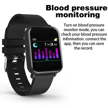 

R6 Smart Watch Color Screen Fitness Tracker Heart Rate Monitor Health Bracelet Men Women Wristband Sport Watch For Android IOS