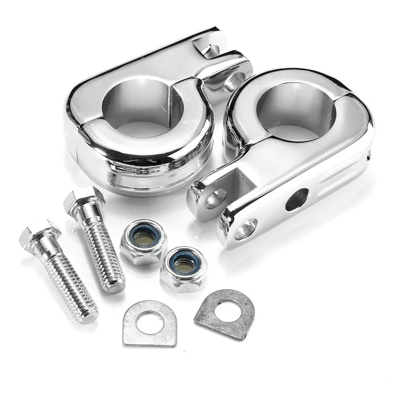 Подставка для ног мотоцикла Peg P-Clamp монтажные комплекты Чехол 1 1/" 32 мм шоссейный бар для Harley защита двигателя Крушение Бар Зажим Болт