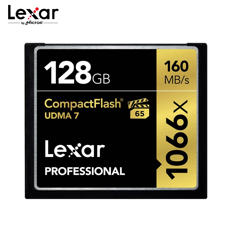 128 ГБ Lexar 1066x CF карт 128 Гб 64 Гб UDMA7 слот для карт памяти Скорость до 160 МБ/с. VPG-65 32 ГБ карта Compact flash карта для Full HD/3D и видео в формате 4K - Емкость: 128 ГБ