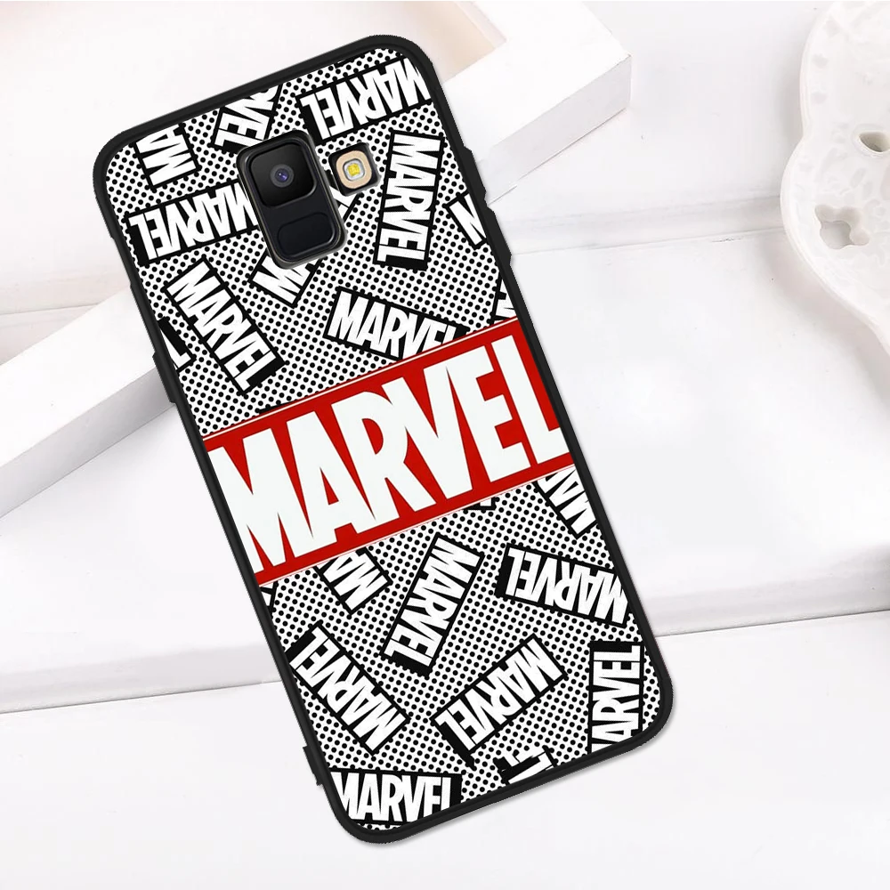 С принтами "Marvel", "Мстители", фильма «Дэдпул»; рубашки для samsung Galaxy A9 A8 A7 A6 A5 A3 J3 J4 J5 J6 J8 плюс M30 A40S A10 A20E чехол для телефона чехол