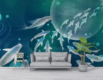 

[Self-Adhesive] 3D Fish In The Sea 17281 Wall Paper mural Wall Print Decal Wall Murals