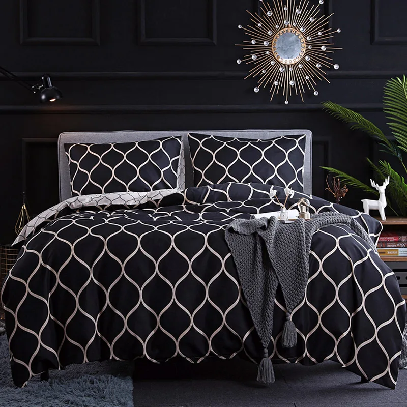 

Duvet Cover & Pillow Shams Set Ultra Soft Brushed Fabric 10 Size Single Twin Double Full Queen King Size 240/220 200*200 150x200