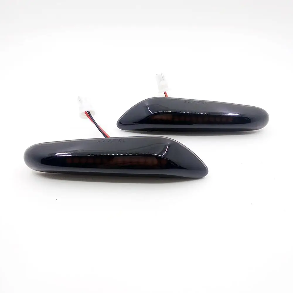 Price 2PCS Smoke Lens Dynamic Flowing LED Turn Signal Side Marker Light Blinker Lamp for BMW E60 E61 E90 E91 E81 E82 E88 E46 X3 X1