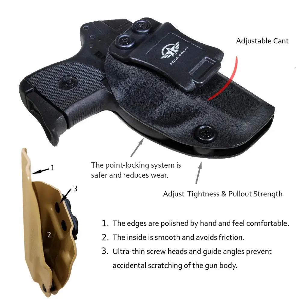 Чехол для пистолета PoLe. Craft KYDEX кобура iwb Ruger LCP 380, внутренний пояс, скрытая кобура для пистолета, чехол для пистолета, сумка