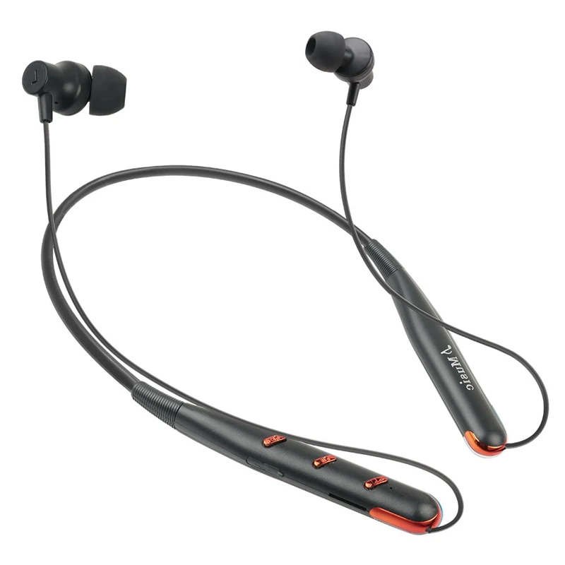 Bluetooth 5,0, беспроводные наушники для шеи, Bluetooth гарнитура, бас, стерео, водонепроницаемый, встроенный микрофон, поддержка tf-карты для Iphone, huawei