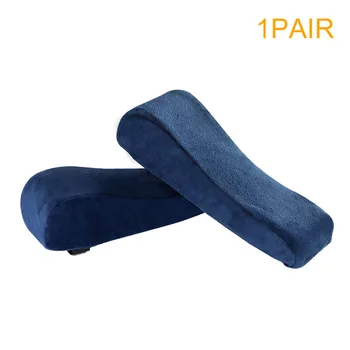 

1pair Ergonomic Adjustable Band Home Armrest Pad Memory Foam Non Slip Office Elbow Pillow Pressure Relief Wheelchair Soft
