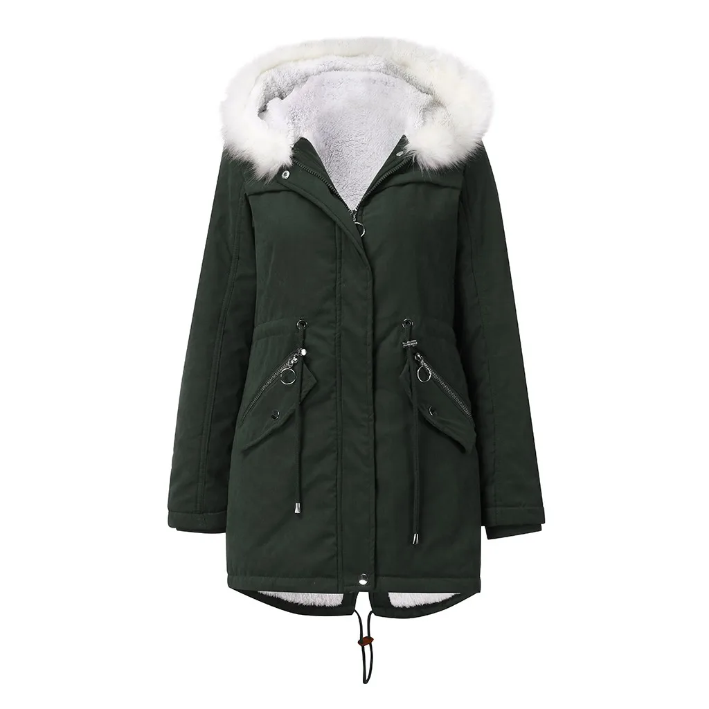 Новинка, женское модное пальто, зимняя куртка, женская верхняя одежда, женская зимняя куртка с отворотом на молнии, длинная парка, пальто, куртка для девушек, пальто f919 - Цвет: GN