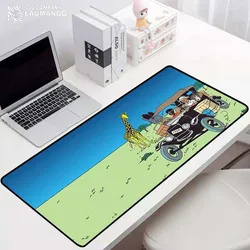 As aventuras de tintin computador almofada de mesa mouse kawaii acessórios mousepad gamer tapete mausepad gaming teclado tapetes para computador