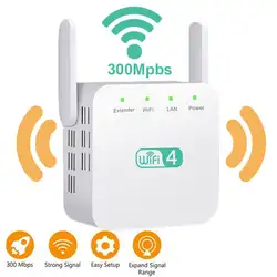 Беспроводной Wi-Fi 300 Мбит/с ретранслятор расширитель AP 2,4G дальний ретранслятор Wi-Fi Усилитель сигнала Усилитель