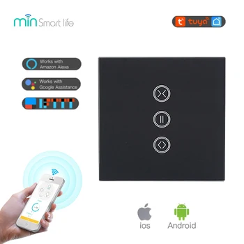 

Min Tuya Smart Life WiFi Curtain Blind Switch for Roller Shutter Electric motor Google Home Alexa Echo Voice Control Smart Home