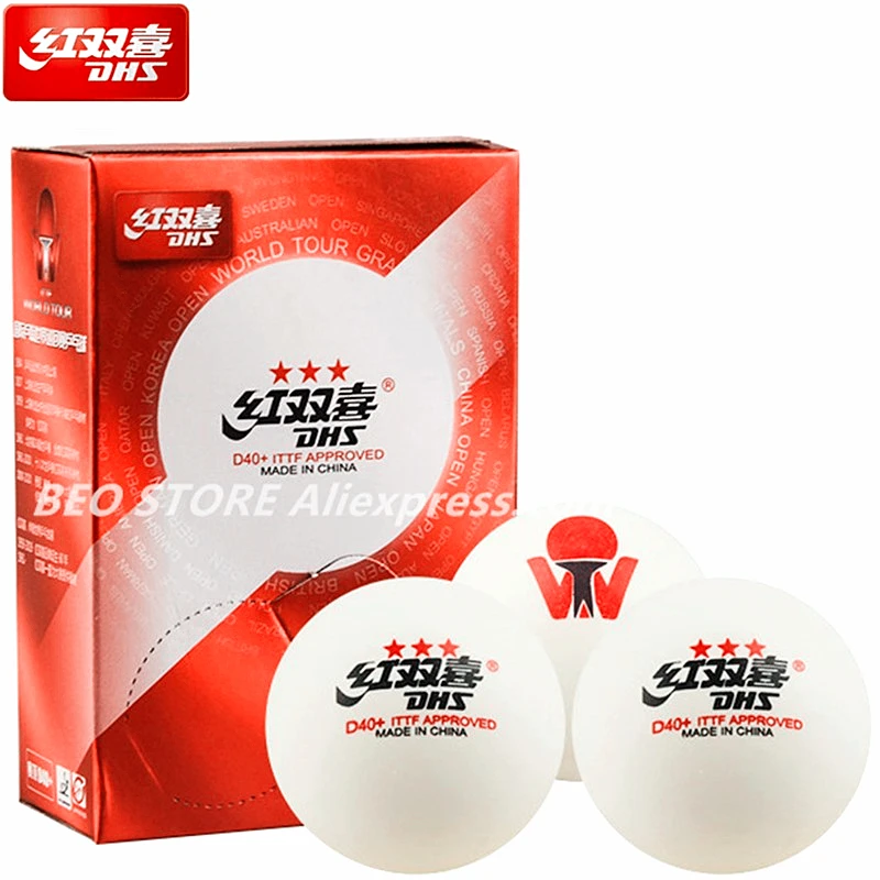 DHS Настольный теннис ITTF World Tour T.T. Мяч 3 звезды ABS D40 + высококачественные