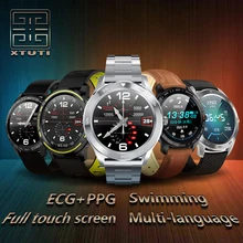 Мужские женские спортивные смарт часы ECG+PPG электронные умные часы телефон фитнес браслет здоровья с измерением давления шагомер пульсометр плавать Bluetooth-звонок 1,3-дюймовый сенсорный экран Многоязычная для