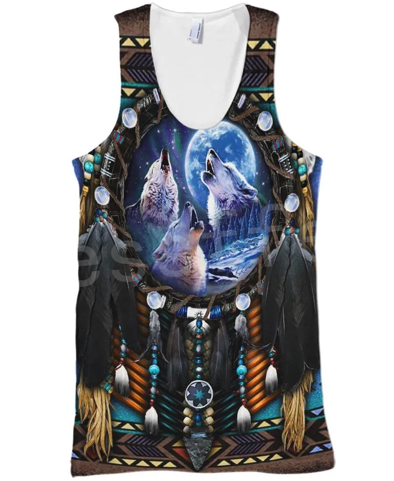 Tank top Tessffel индийский родной культуры Harajuku Повседневное красочные костюмы, бегом, забавные 3DfullPrint с жилетом в стиле унисекс/майка Для мужчин Для женщин s2 - Цвет: Tank top